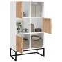 Hohes weißes Sperrholz-Sideboard 70x35x125 cm von vidaXL, Schließfächer und Lagerschränke - Ref: Foro24-352136, Preis: 170,84...