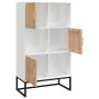 Hohes weißes Sperrholz-Sideboard 70x35x125 cm von vidaXL, Schließfächer und Lagerschränke - Ref: Foro24-352136, Preis: 173,99...