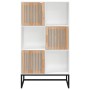 Hohes weißes Sperrholz-Sideboard 70x35x125 cm von vidaXL, Schließfächer und Lagerschränke - Ref: Foro24-352136, Preis: 173,99...