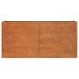 Arriate oxidado de acero corten 160x40x77 cm