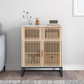 Weißes Sperrholz-Sideboard 60x30x75 cm von vidaXL, Schließfächer und Lagerschränke - Ref: Foro24-352115, Preis: 126,83 €, Rab...