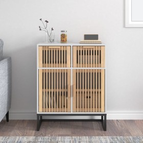 Weißes Sperrholz-Sideboard 60x30x75 cm von vidaXL, Schließfächer und Lagerschränke - Ref: Foro24-352115, Preis: 136,83 €, Rab...