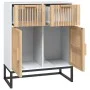 White plywood sideboard 60x30x75 cm by vidaXL, Lockers and storage cabinets - Ref: Foro24-352115, Price: 126,83 €, Discount: %