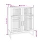 Weißes Sperrholz-Sideboard 60x30x75 cm von vidaXL, Schließfächer und Lagerschränke - Ref: Foro24-352115, Preis: 136,83 €, Rab...