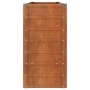 Arriate oxidado de acero corten 160x40x77 cm