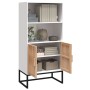 Hohes Sideboard Sperrholz weiß 60x35x125 cm von vidaXL, Schließfächer und Lagerschränke - Ref: Foro24-352133, Preis: 129,30 €...