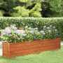 Arriate oxidado de acero corten 240x40x45 cm