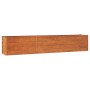 Arriate oxidado de acero corten 240x40x45 cm