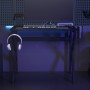 Escritorio gaming con patas en forma de K negro 90x60x75 cm