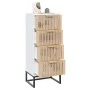Hohes weißes Sperrholz-Sideboard 40x30x95 cm von vidaXL, Sideboards - Ref: Foro24-352124, Preis: 135,22 €, Rabatt: %
