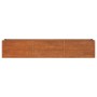 Arriate oxidado de acero corten 240x40x45 cm