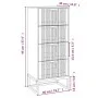 Hohes weißes Sperrholz-Sideboard 40x30x95 cm von vidaXL, Sideboards - Ref: Foro24-352124, Preis: 135,22 €, Rabatt: %