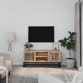 Mueble de TV hierro y madera contrachapada 105x30x45 cm de vidaXL, Muebles TV - Ref: Foro24-352099, Precio: 104,21 €, Descuen...