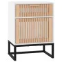 Nachttische 2 Stück Eisen und Holz weiß 40x30x55,5 cm von vidaXL, Nachttische - Ref: Foro24-352092, Preis: 97,53 €, Rabatt: %