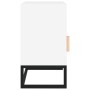 Mesitas de noche 2 uds hierro y madera blanco 40x30x55,5 cm de vidaXL, Mesitas de noche - Ref: Foro24-352092, Precio: 80,99 €...