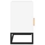 Mesitas de noche 2 uds hierro y madera blanco 40x30x55,5 cm de vidaXL, Mesitas de noche - Ref: Foro24-352092, Precio: 97,53 €...