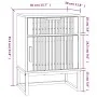 Nachttische 2 Stück Eisen und Holz weiß 40x30x55,5 cm von vidaXL, Nachttische - Ref: Foro24-352092, Preis: 97,53 €, Rabatt: %