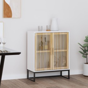 Weißes Sperrholz-Sideboard 60x30x75 cm von vidaXL, Schließfächer und Lagerschränke - Ref: Foro24-352109, Preis: 98,80 €, Raba...