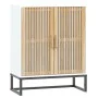 Weißes Sperrholz-Sideboard 60x30x75 cm von vidaXL, Schließfächer und Lagerschränke - Ref: Foro24-352109, Preis: 89,83 €, Raba...