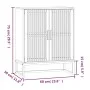 White plywood sideboard 60x30x75 cm by vidaXL, Lockers and storage cabinets - Ref: Foro24-352109, Price: 89,81 €, Discount: %