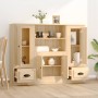 3-teiliges hohes Sideboard aus Sonoma-Eichensperrholz von vidaXL, Sideboards - Ref: Foro24-3185314, Preis: 213,13 €, Rabatt: %