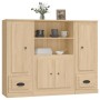 3-piece tall sideboard in Sonoma oak plywood by vidaXL, Sideboards - Ref: Foro24-3185314, Price: 212,38 €, Discount: %