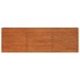 Arriate oxidado de acero corten 240x40x77 cm