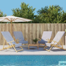 Strandtücher 4 Stück grauer Stoff 400 g/m² 60x135 cm von vidaXL, Strandtücher - Ref: Foro24-3157052, Preis: 46,94 €, Rabatt: %