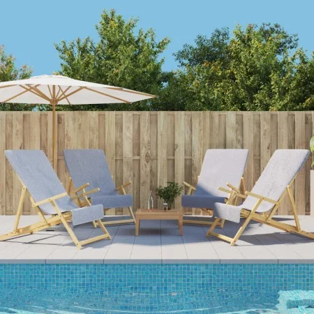 Beach towels 4 pcs gray fabric 400 g/m² 60x135 cm by vidaXL, Beach towels - Ref: Foro24-3157052, Price: 46,32 €, Discount: %