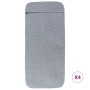 Toallas de playa 4 uds tela gris 400 g/m² 60x135 cm