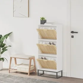 Sperrholz Schuhschrank weiß 52x25x120 cm von vidaXL, Schuhregale und Schuhorganisatoren - Ref: Foro24-352127, Preis: 185,18 €...