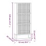 Sperrholz Schuhschrank weiß 52x25x120 cm von vidaXL, Schuhregale und Schuhorganisatoren - Ref: Foro24-352127, Preis: 177,71 €...