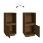 Honey brown solid pine wood sideboard 38x35x80 cm by vidaXL, Sideboards - Ref: Foro24-814347, Price: 42,01 €, Discount: %
