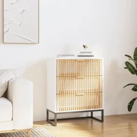 Sideboard aus weißem Sperrholz 60x30x75 cm von vidaXL, Schließfächer und Lagerschränke - Ref: Foro24-352112, Preis: 125,76 €,...