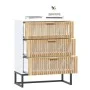 Sideboard aus weißem Sperrholz 60x30x75 cm von vidaXL, Schließfächer und Lagerschränke - Ref: Foro24-352112, Preis: 125,76 €,...