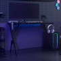 Escritorio gaming con patas en forma de Y negro 110x60x75 cm