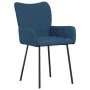 Sillas de comedor 2 unidades tela azul by vidaXL, dining chairs - Ref: Foro24-344843, Price: 104,35 €, Discount: %