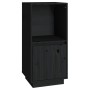 Sideboard aus massivem schwarzem Kiefernholz, 38 x 35 x 80 cm von vidaXL, Sideboards - Ref: Foro24-814348, Preis: 47,09 €, Ra...