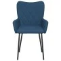 Sillas de comedor 2 unidades tela azul by vidaXL, dining chairs - Ref: Foro24-344843, Price: 104,35 €, Discount: %