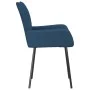 Sillas de comedor 2 unidades tela azul by vidaXL, dining chairs - Ref: Foro24-344843, Price: 104,35 €, Discount: %