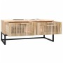 Mesa de centro hierro y madera contrachapada 80x40x35 cm de vidaXL, Mesas de centro - Ref: Foro24-352102, Precio: 96,30 €, De...