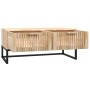 Mesa de centro hierro y madera contrachapada 80x40x35 cm de vidaXL, Mesas de centro - Ref: Foro24-352102, Precio: 96,30 €, De...