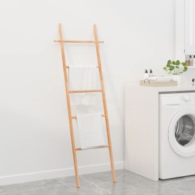 Solid walnut wood ladder towel rack 170 cm by vidaXL, Ladders - Ref: Foro24-350375, Price: 33,89 €, Discount: %