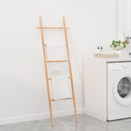 Solid walnut wood ladder towel rack 170 cm by vidaXL, Ladders - Ref: Foro24-350375, Price: 33,89 €, Discount: %