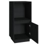 Solid black pine wood sideboard 38x35x80 cm by vidaXL, Sideboards - Ref: Foro24-814348, Price: 47,09 €, Discount: %