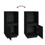 Solid black pine wood sideboard 38x35x80 cm by vidaXL, Sideboards - Ref: Foro24-814348, Price: 47,09 €, Discount: %