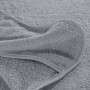 Toallas de playa 6 uds tela gris 400 g/m² 60x135 cm