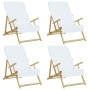 Strandtücher 4 Stück weißer Stoff 400 g/m² 60x135 cm von vidaXL, Strandtücher - Ref: Foro24-3157050, Preis: 45,23 €, Rabatt: %