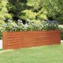 Arriate oxidado de acero corten 320x40x77 cm en Maceteros y jardineras | Comprar online en Foro24