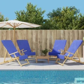 Beach towels 4 pcs Klein blue fabric 400 g/m² 60x135 cm by vidaXL, Beach towels - Ref: Foro24-3157058, Price: 46,52 €, Discou...
